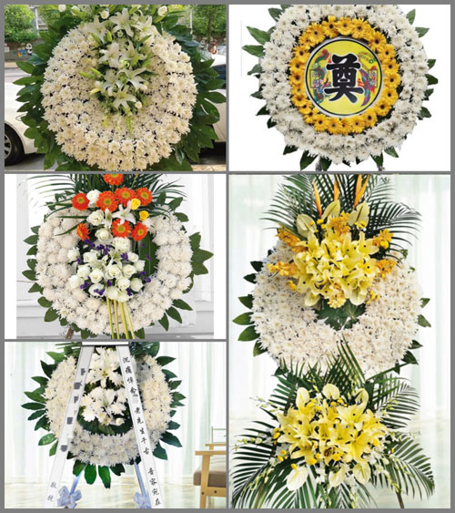 山西晋中昔阳县闫庄乡河上村花圈速递